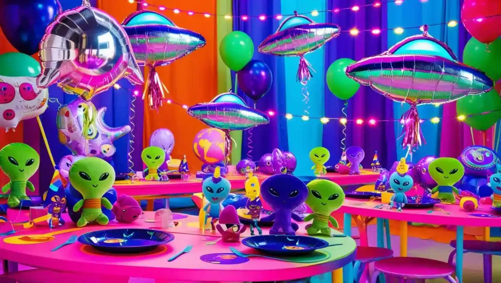 Decoración para fiestas de alien